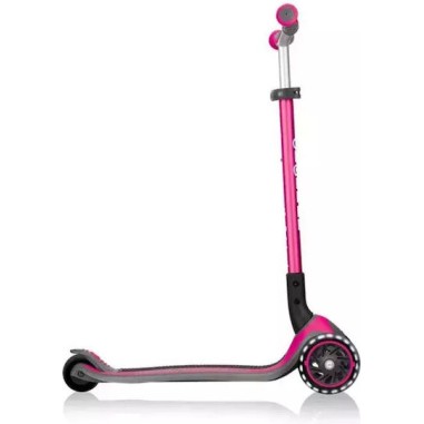 Globber Παιδικό Πατίνι Αναδιπλούμενο Master Lights Τρίτροχο για 4+ Ετών Ροζ