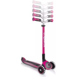 Globber Παιδικό Πατίνι Αναδιπλούμενο Master Lights Τρίτροχο για 4+ Ετών Ροζ