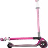Globber Παιδικό Πατίνι Αναδιπλούμενο Master Lights Τρίτροχο για 4+ Ετών Ροζ