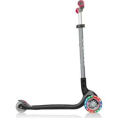 Globber Παιδικό Πατίνι Αναδιπλούμενο Master Lights Τρίτροχο για 4+ Ετών Μαύρο