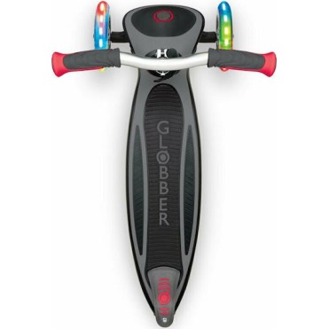 Globber Παιδικό Πατίνι Αναδιπλούμενο Master Lights Τρίτροχο για 4+ Ετών Μαύρο