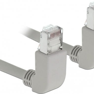 DeLock S/FTP Cat.6a Καλώδιο Δικτύου Ethernet 0.5m Γκρι