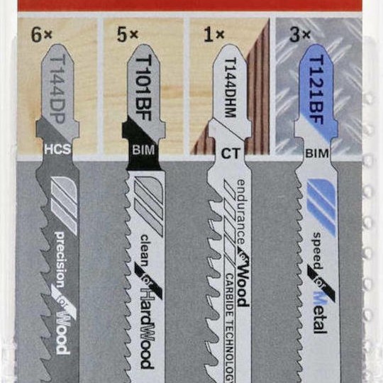 Bosch 2607011437 Λάμες για Μέταλλο και Ξύλο 15τμχ