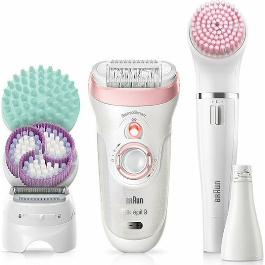 Braun Silk-Epil 9 Σετ Αποτρίχωσης Epilator για Πρόσωπο, Σώμα & Μπικίνι 9-995