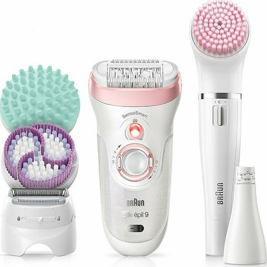 Braun Silk-Epil 9 Σετ Αποτρίχωσης Epilator για Πρόσωπο, Σώμα & Μπικίνι 9-995