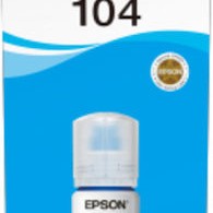 Epson 104 Γνήσιο Μελάνι Εκτυπωτή InkJet Κυανό (C13T00P240)