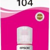 Epson 104 Γνήσιο Μελάνι Εκτυπωτή InkJet Ματζέντα (C13T00P340)