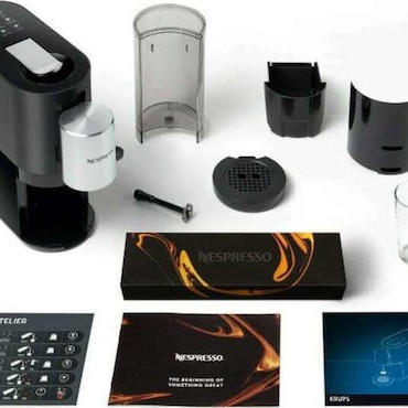 Krups Atelier Καφετιέρα για Κάψουλες Nespresso Πίεσης 19bar Black