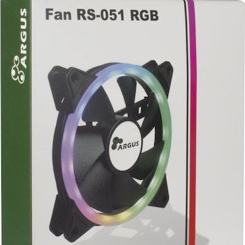 Argus RS-051 RGB Case Fan 120mm με Σύνδεση 4-Pin PWM