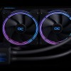 Alphacool Aurora 280 Digital RGB Υδρόψυξη Επεξεργαστή Διπλού Ανεμιστήρα 140mm για Socket AM4/AM5/1200/115x