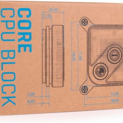 Alphacool Core 1 CPU Water Block Μαύρο