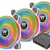 Thermaltake Riing Quad 12 RGB Radiator Fan TT Premium Case Fan 120mm με Σύνδεση 4-Pin PWM 3τμχ Γκρι