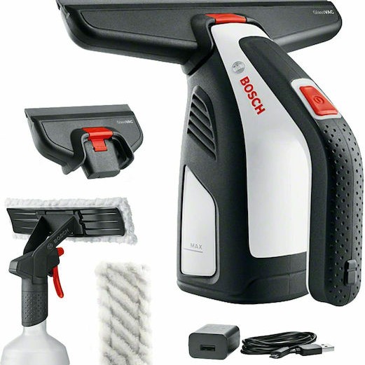 Bosch GlassVac Καθαριστής Τζαμιών Χειρός Μπαταρίας 3.6V Μαύρος