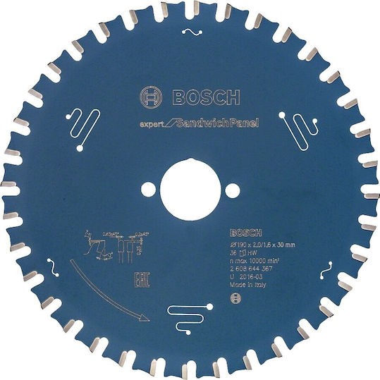 Bosch Δίσκος Κοπής για Πάνελ 190mm 2608644367