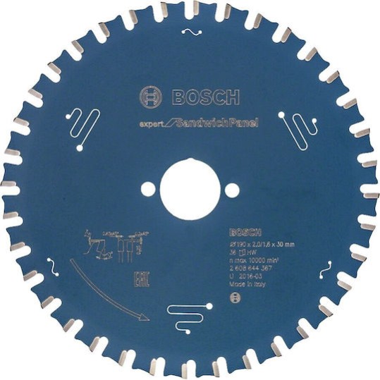 Bosch Δίσκος Κοπής για Πάνελ 190mm 2608644367