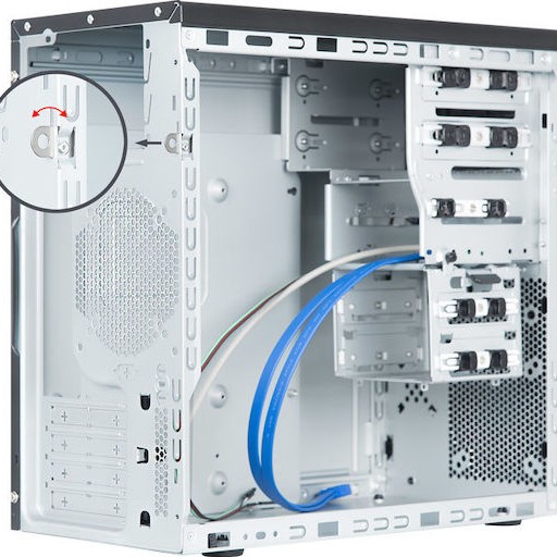 Chieftec BD-25B-350GPB Mini Tower Κουτί Υπολογιστή Μαύρο