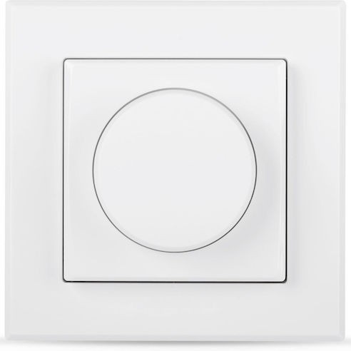 HomeMatic IP HMIP-WRCR Χωνευτός Διακόπτης Τοίχου Φωτισμού Μονός με Πλαίσιο Λευκός