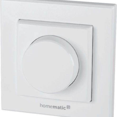 HomeMatic IP HMIP-WRCR Χωνευτός Διακόπτης Τοίχου Φωτισμού Μονός με Πλαίσιο Λευκός