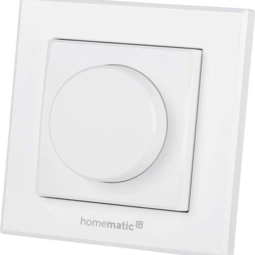 HomeMatic IP HMIP-WRCR Χωνευτός Διακόπτης Τοίχου Φωτισμού Μονός με Πλαίσιο Λευκός