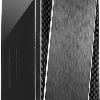 Inter-Tech T-11 Televen Gaming Full Tower Κουτί Υπολογιστή με Πλαϊνό Παράθυρο Μαύρο