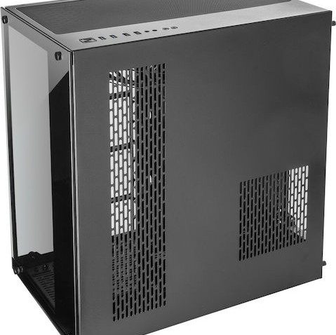 Inter-Tech C-701 Panorama Gaming Midi Tower Κουτί Υπολογιστή με Πλαϊνό Παράθυρο Μαύρο