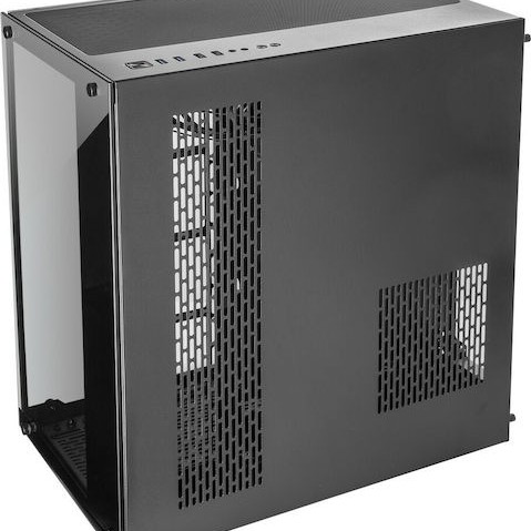 Inter-Tech C-701 Panorama Gaming Midi Tower Κουτί Υπολογιστή με Πλαϊνό Παράθυρο Μαύρο