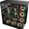 Inter-Tech C-701 Panorama Gaming Midi Tower Κουτί Υπολογιστή με Πλαϊνό Παράθυρο Μαύρο