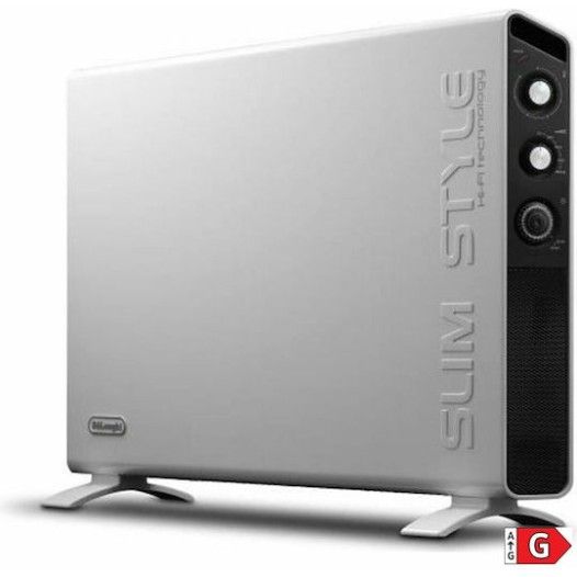 De'Longhi Slim Style Θερμοπομπός Δαπέδου 2000W 82x55cm Λευκός