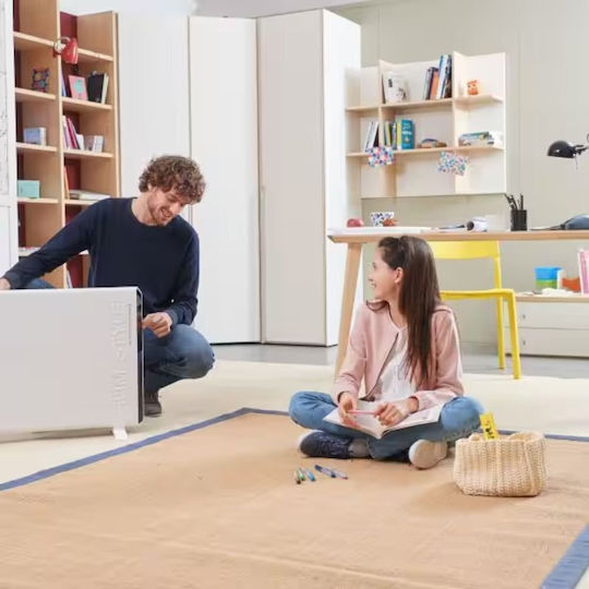 De'Longhi Slim Style Θερμοπομπός Δαπέδου 2000W 82x55cm Λευκός