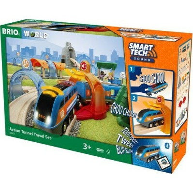 Brio Toys Smart Tech Sound Action Σετ με Τρενάκι με Ήχο και Φως για 3+ Ετών