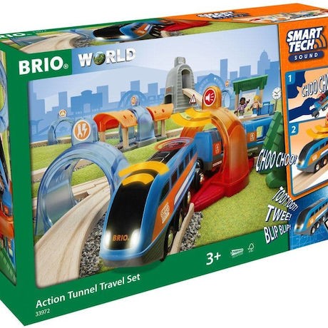 Brio Toys Smart Tech Sound Action Σετ με Τρενάκι με Ήχο και Φως για 3+ Ετών