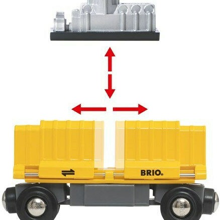 Brio Toys Three-Wagon Cargo Τρενάκι για 3+ Ετών