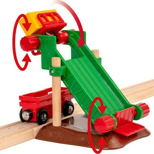 Brio Toys Animal Farm Σετ με Τρενάκι από Ξύλο για 3+ Ετών