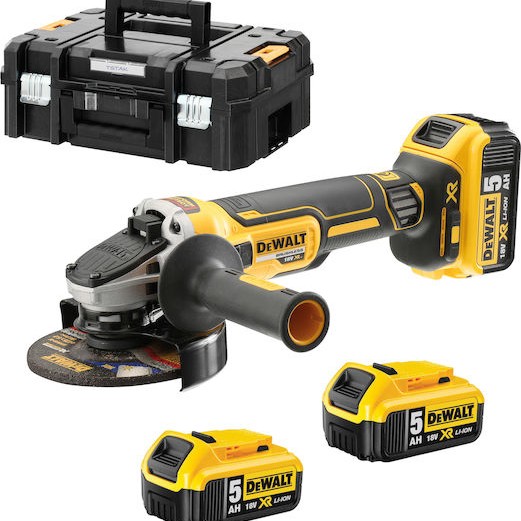 Dewalt Τροχός 125mm Μπαταρίας Brushless 3x5Ah
