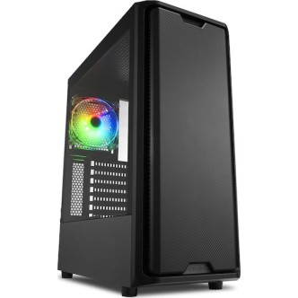 Sharkoon SK3 RGB Gaming Midi Tower Κουτί Υπολογιστή με Πλαϊνό Παράθυρο Μαύρο