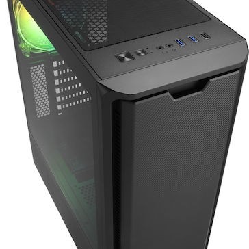 Sharkoon SK3 RGB Gaming Midi Tower Κουτί Υπολογιστή με Πλαϊνό Παράθυρο Μαύρο