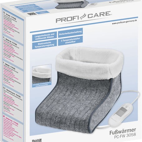 ProfiCare Ηλεκτρική Θερμοφόρα Ποδιών Γκρι 30x33εκ.