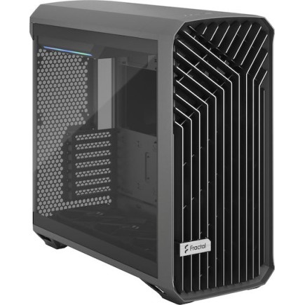 Fractal Design Torrent TG Light Gray Gaming Midi Tower Κουτί Υπολογιστή με Πλαϊνό Παράθυρο Γκρι