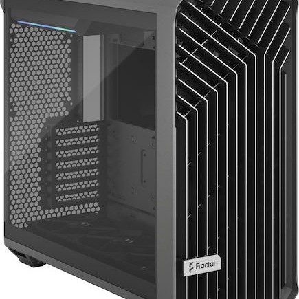 Fractal Design Torrent TG Light Gray Gaming Midi Tower Κουτί Υπολογιστή με Πλαϊνό Παράθυρο Γκρι