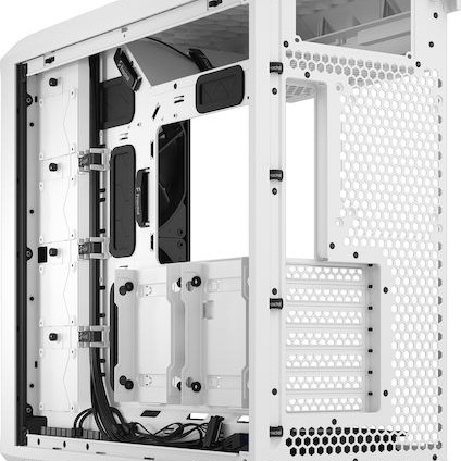 Fractal Design Torrent Gaming Midi Tower Κουτί Υπολογιστή με Πλαϊνό Παράθυρο White TG Clear