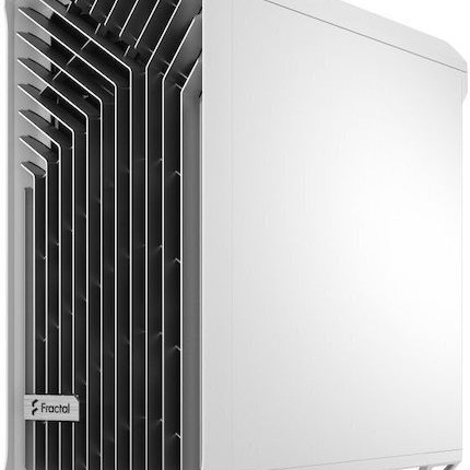 Fractal Design Torrent Gaming Midi Tower Κουτί Υπολογιστή με Πλαϊνό Παράθυρο White TG Clear