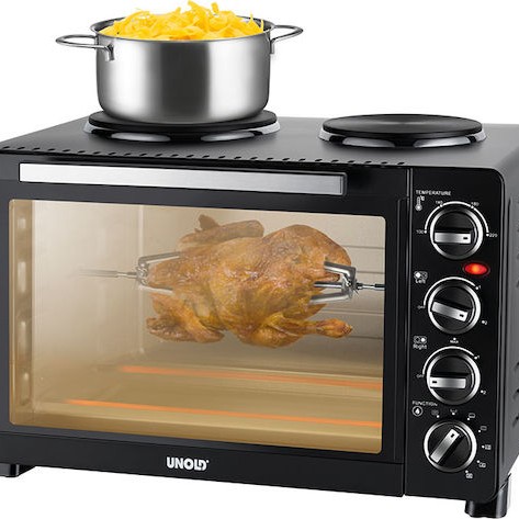 Unold Ηλεκτρικό Φουρνάκι 30lt με 2 Εστίες