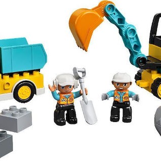 Lego Duplo Truck & Tracked Excavator για 2+ Ετών