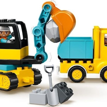 Lego Duplo Truck & Tracked Excavator για 2+ Ετών