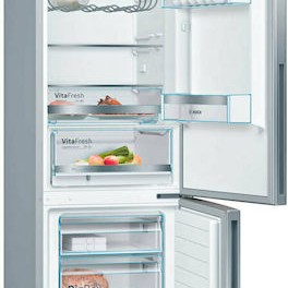 Bosch Ψυγειοκαταψύκτης 340lt Υ201xΠ60xΒ65εκ. Inox KGE39AICA