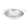 Bosch Wok Με Καπάκι από Ανοξείδωτο Ατσάλι 36cm