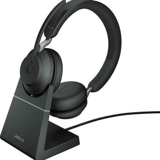 Jabra Evolve2 65 VOIP Headset Link380a UC Stereo Desk Stand Black (26599-989-989)