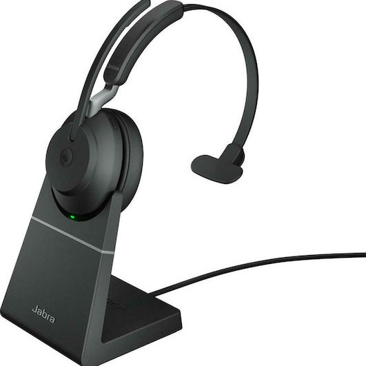 Jabra Evolve2 65 VOIP Headset Link380a MS Mono Desk Stand Black (26599-899-989)