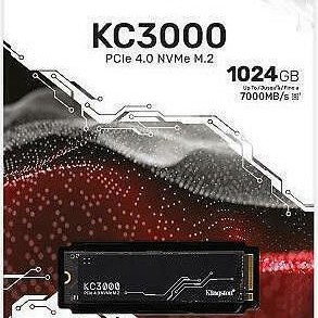 Kingston KC3000 SSD 1TB M.2 NVMe PCI Express 4.0
