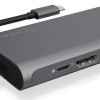 Icy Box USB-C Docking Station με HDMI/DisplayPort 4K PD Ethernet και σύνδεση 3 Οθονών Γκρι (IB-DK4050-CPD)